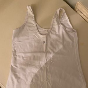 LULULEMON WHITE TANK (size 6)